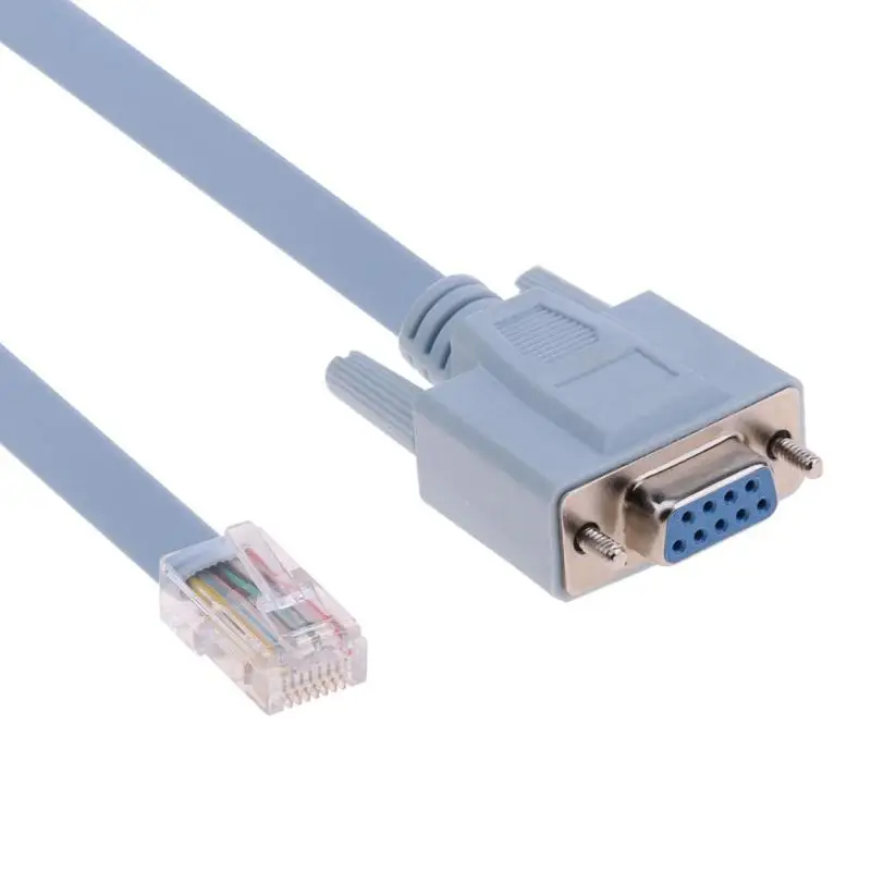 RJ45 штекерным DB9 Женский 1,5 м сети консольный кабель для коммутатора Cisco маршрутизатор