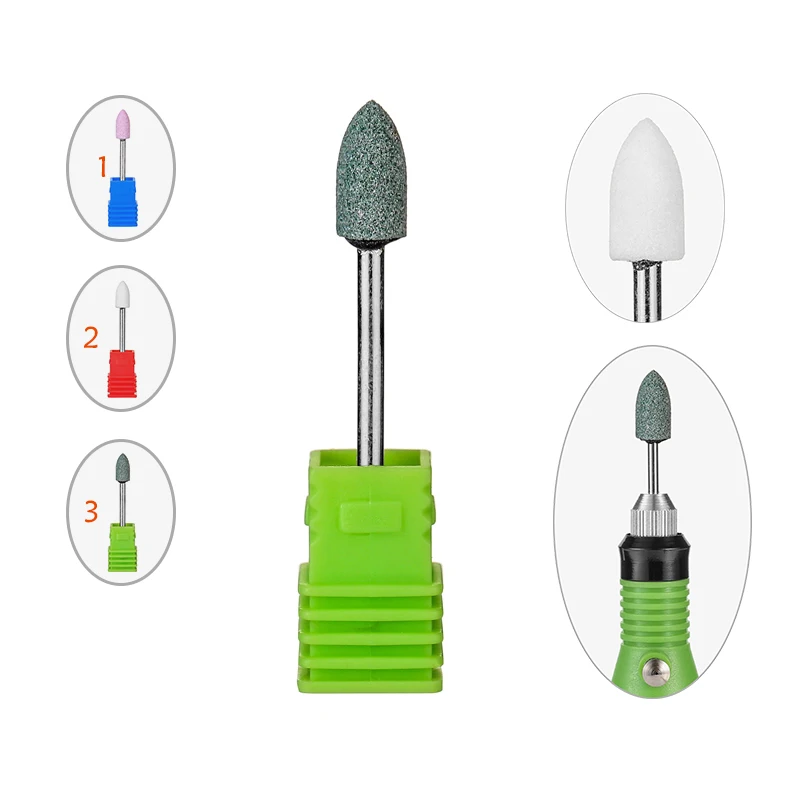 

Meisha 2Pcs Stone Milling Nial Art Cutter Polishing Buffer File Electric Drill Bits Manicure Pedicure Accessories Tools HF0004