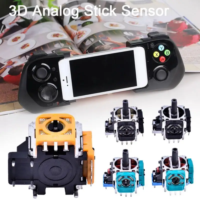 

Joystick 3D Analog Stick Sensor 3D Steering Remote Sensing Assembly Analog Stick Sensor For PS4 Controller 2PCS/Set