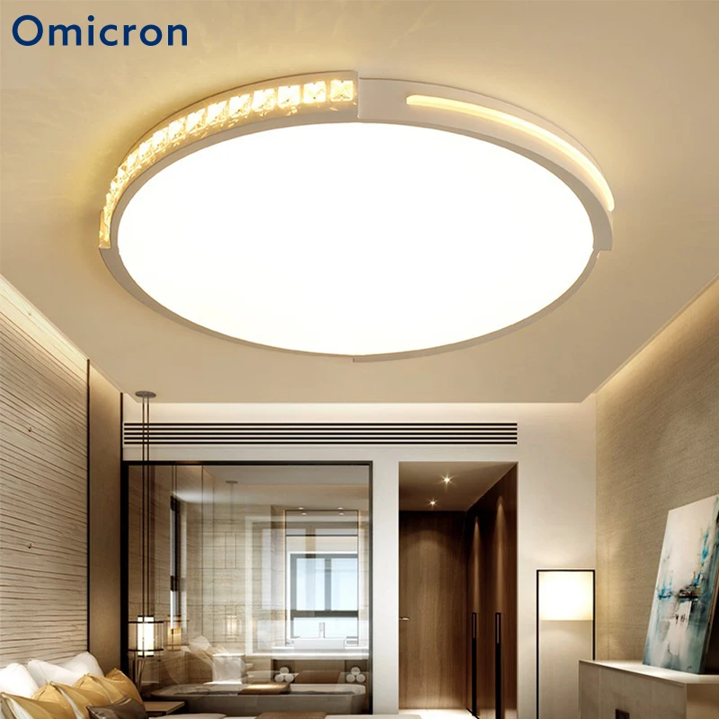 

Omicron Modern Led Ceiling Lights Ac 90v-260v For Living Room Round Lustres Plafoniera Led Dimmer Ceiling Lamps Bedroom Luminar