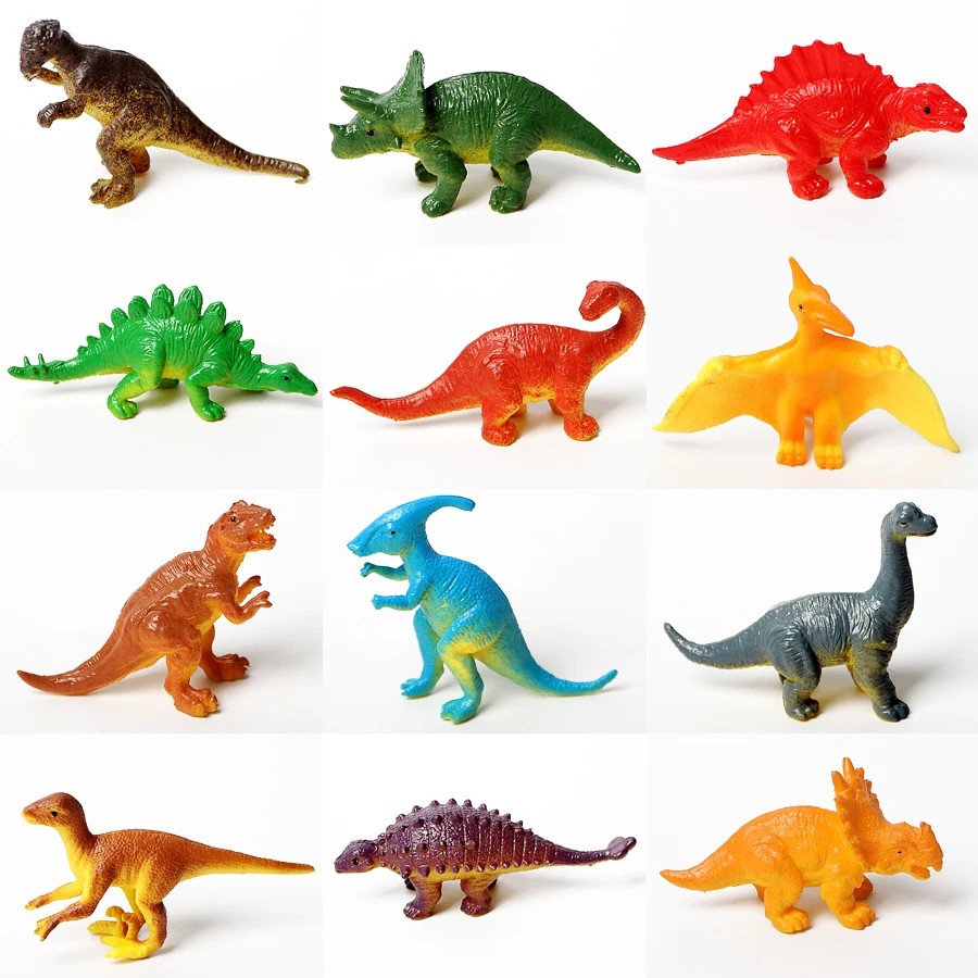 Развивающие реалистичные фигурки динозавров для детей включая T Rex Stegosaurus Triceratops