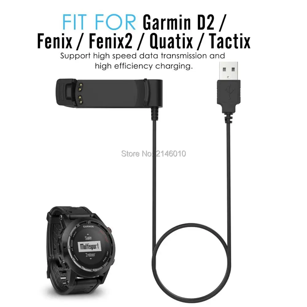 Замена USB зарядное устройство Колыбель Док зарядный кабель для Garmin D2/Fenix/Fenix2/Quatix/Tactix D2 Браво открытый Смарт часы