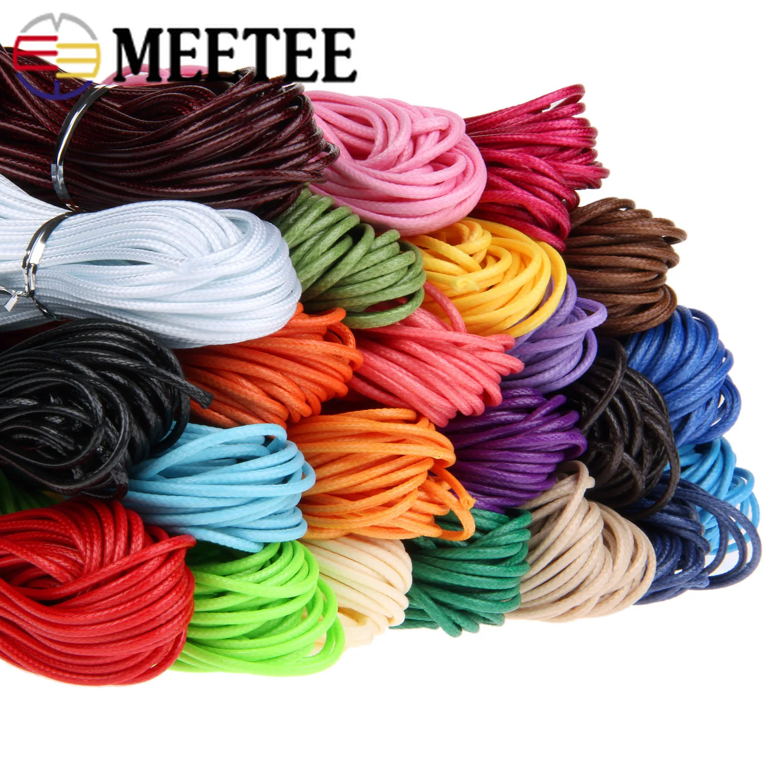 

75Meters 2mm High Tenacity Braided Thread Polyester Cord String Strap Ropes DIY Bead Fitting Bracelet Making Cords Crafts