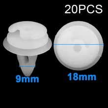 20 штук Автомобильный боковой двери крепежные элементы высокое качество белый Plsatic для BMW 3 5 7 E36 E34 E32 E39 M5 дверной наличник для автомобиля крепеж на приборную панель
