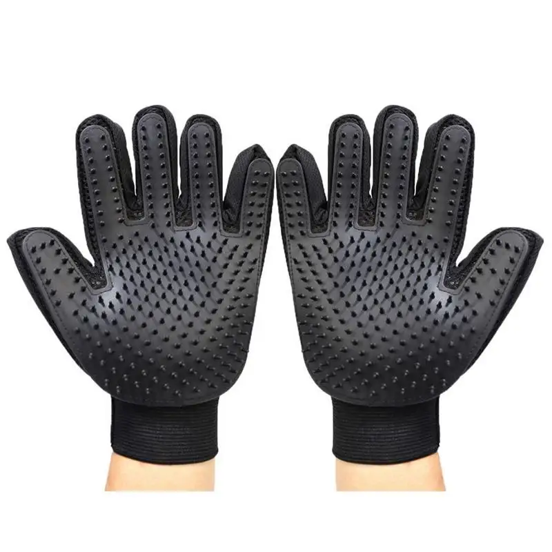 

Pet Grooming Gloves Dog Cat Hair Cleaning Brush Comb Rubber Five Fingers Deshedding Pet Gloves For Dog Animals Supplies Dropship