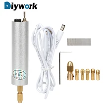 DIYWORK 19 шт./компл. мини электрический гравировка 4 В в вырезка долото ручка набор миниатюрный инструмент Мощность Инструмент интимные аксессуары портативный