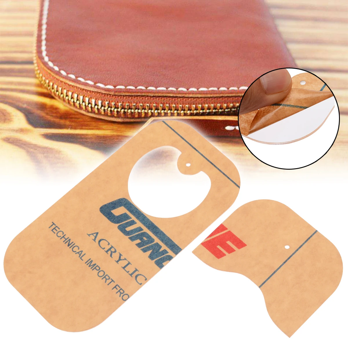 

1 Set Coin Purse Pattern Stencil Clear Leather Acrylic Template DIY Stylish Craft Tool for Leather Handcrafts Lovers 90*86*22mm