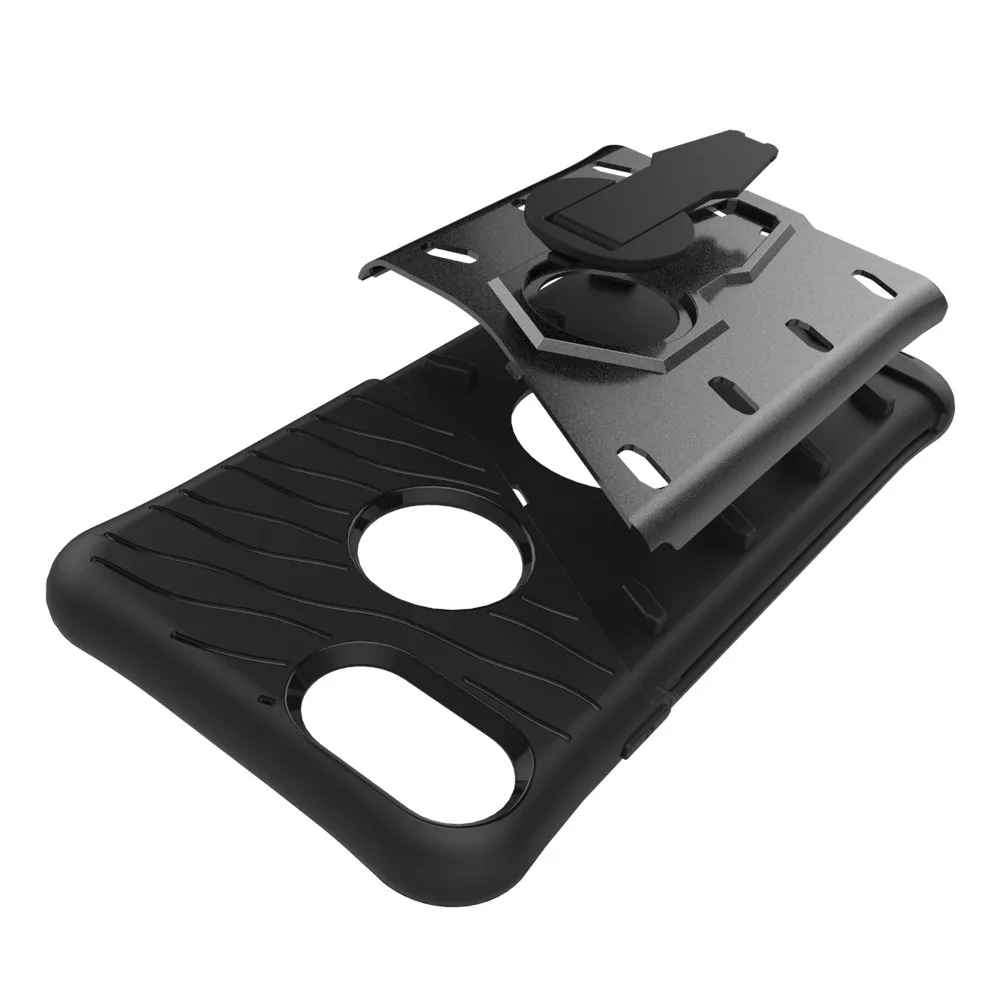 

mobile cell phone Sniper Hybrid Robot Armor ShockProof 360 Kickstand Back Soft Case Cover For iphone 8 7 4.7