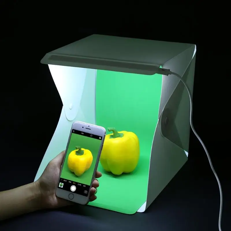 

Mini Foldable Light Room Box 20 LED Bright Soft box Table Tops Photo Studio Shooting Tent Light box Accessories 22.6x23x24cm