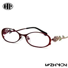 Женские очки в стиле Косплей из металлического сплава gafas из нержавеющей стали прозрачные линзы сексуальные цветочные оптические оправы вечерние женские очки