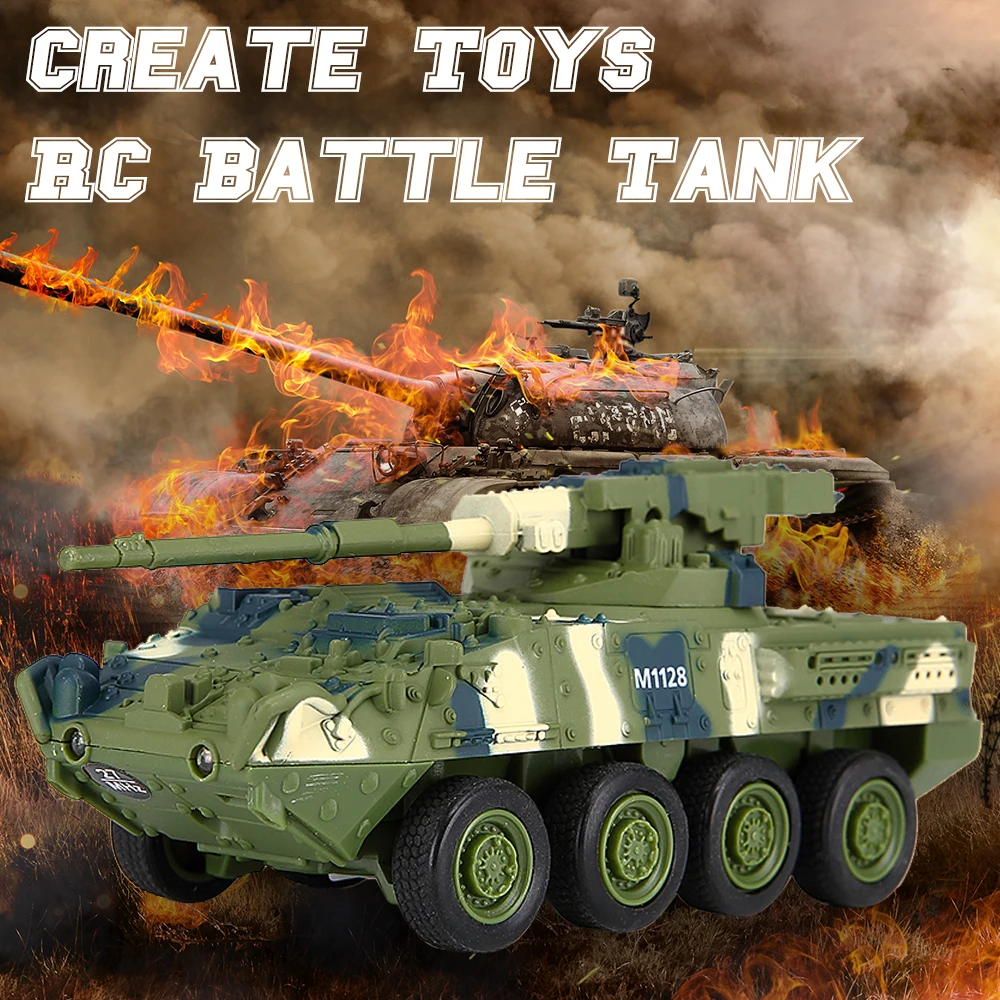Toys for Children 8021 RC Battle Tank  Remote Control RC Toy for Kids Boys Christmas Gifts