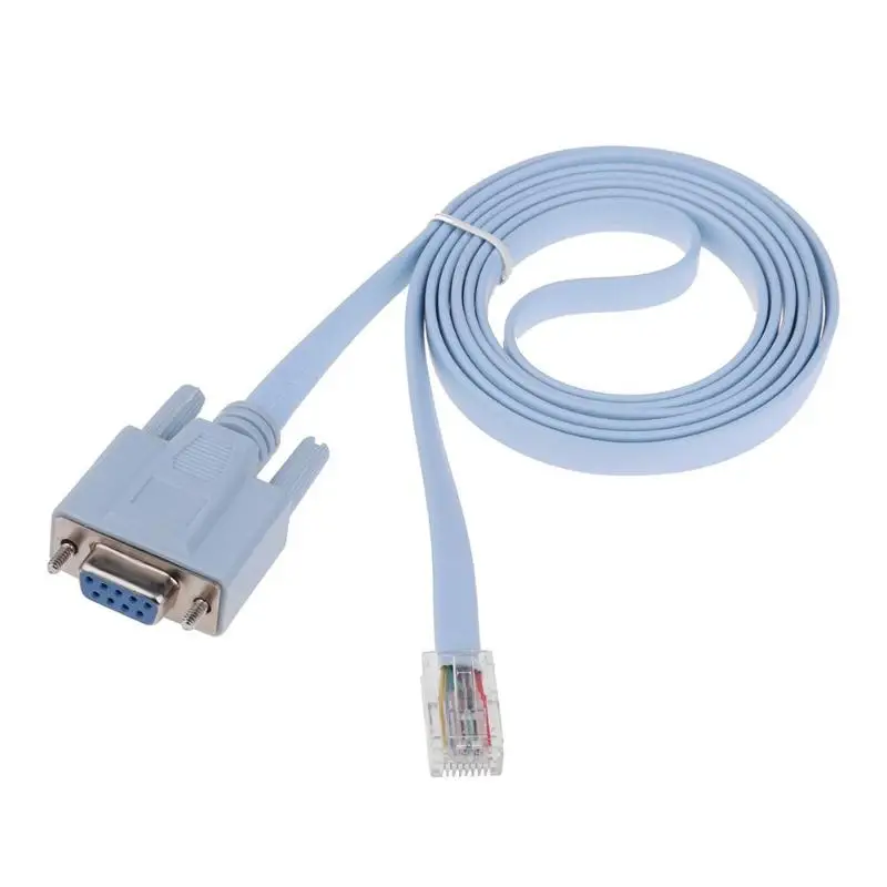 Консольный кабель RJ45 Ethernet к RS232 DB9 COM порт последовательные женские роутеры
