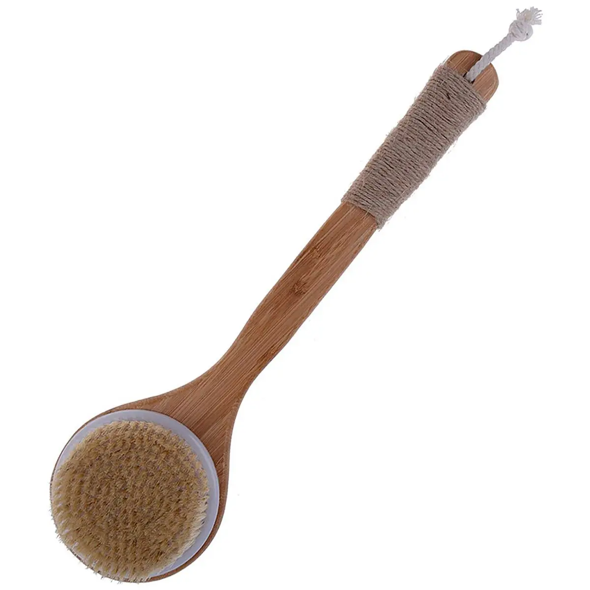 Dry Skin Body Brush Bath Exfoliating Brush Natural Bristles Back