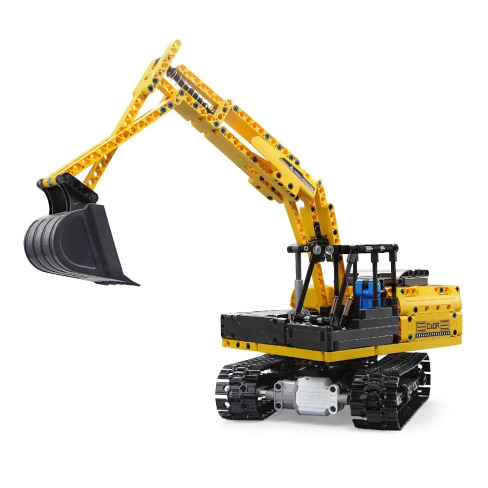 544pcs City Motorized Excavator Building Blocks Bricks Set Classic Digger Model Kids Toys Gift Compatible Legoe Technic Loader