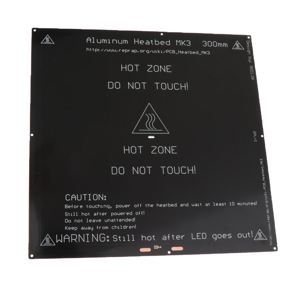 Кровать с подогревом 330*330 алюминиевая печатная плата Heatbed 12v 24v Тепловая кровать