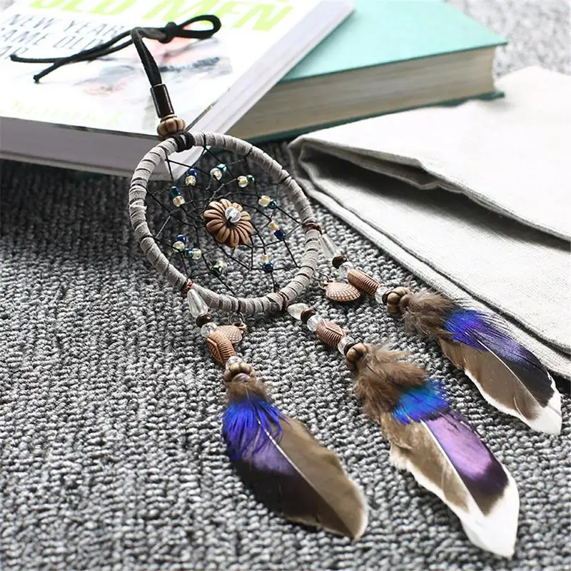 Car Accessories Car Pendant Festival Birthday Gift Home Decoration Universal Manual Dream Catcher Wind Chimes
