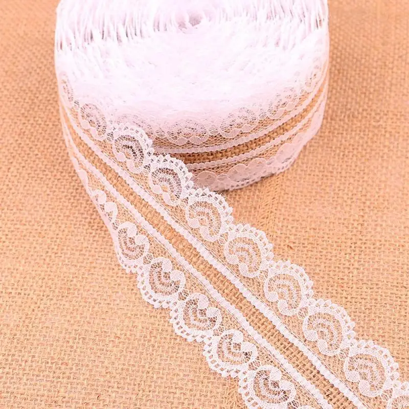 

1 m Vintage Jute Burlap Rolls Lace Ribbon With Lace Trim Edge Wedding Wedding Decoration Party Supplies DIY #A40