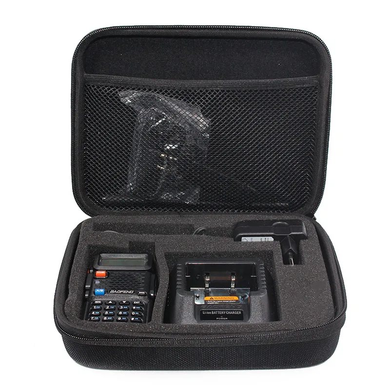 100 шт. двухсторонний чехол для радиостанции BAOFENG UV 5R/A/B/C/D/E PLUS TYT Walkie Talkie Bag Interphone