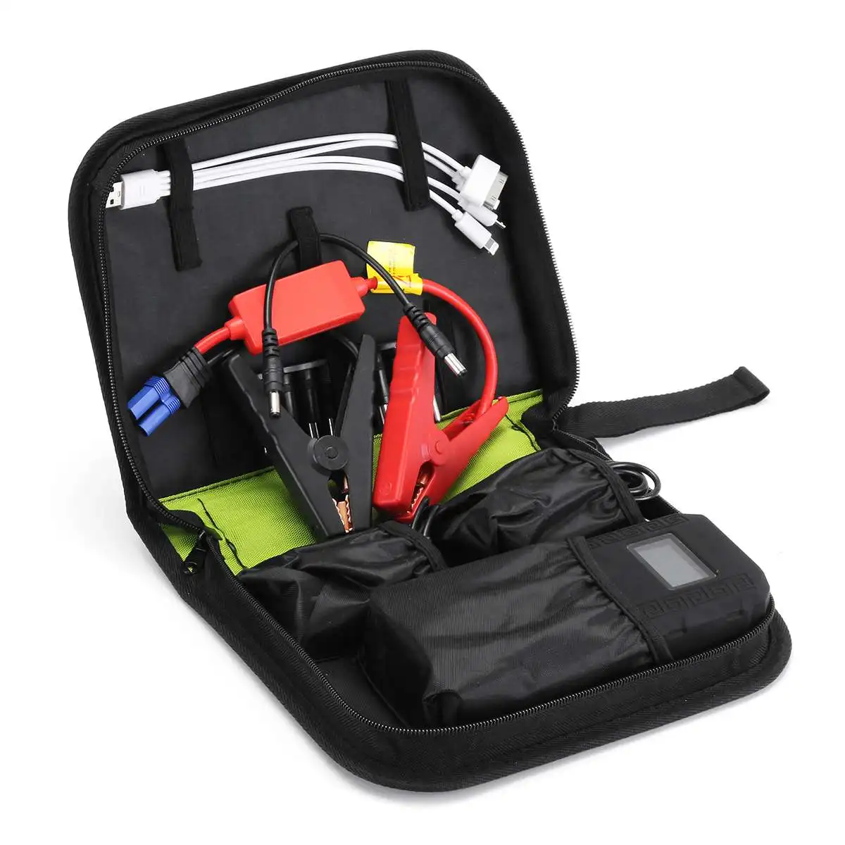 

Practical 68800mAh 12V 2USB Car Battery Charger Starting Car Jump Starter Booster Power Bank Tool Kit For Auto Starting Device