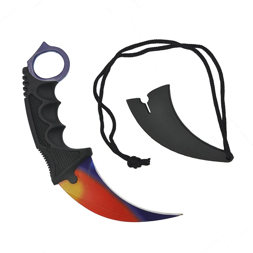 

Outdoor Hunting Knife Cs Go Tactical Claw Neck Knife Camping Tool Hike Outdoor Self Defense Equiments