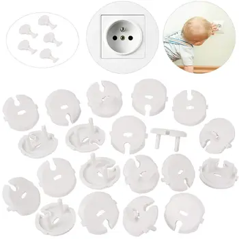 

30 Pcs (25 Caches + 5 Keys) Caches Sockets For Child Safety Current With Caches Sockets With Rotating Mechanism