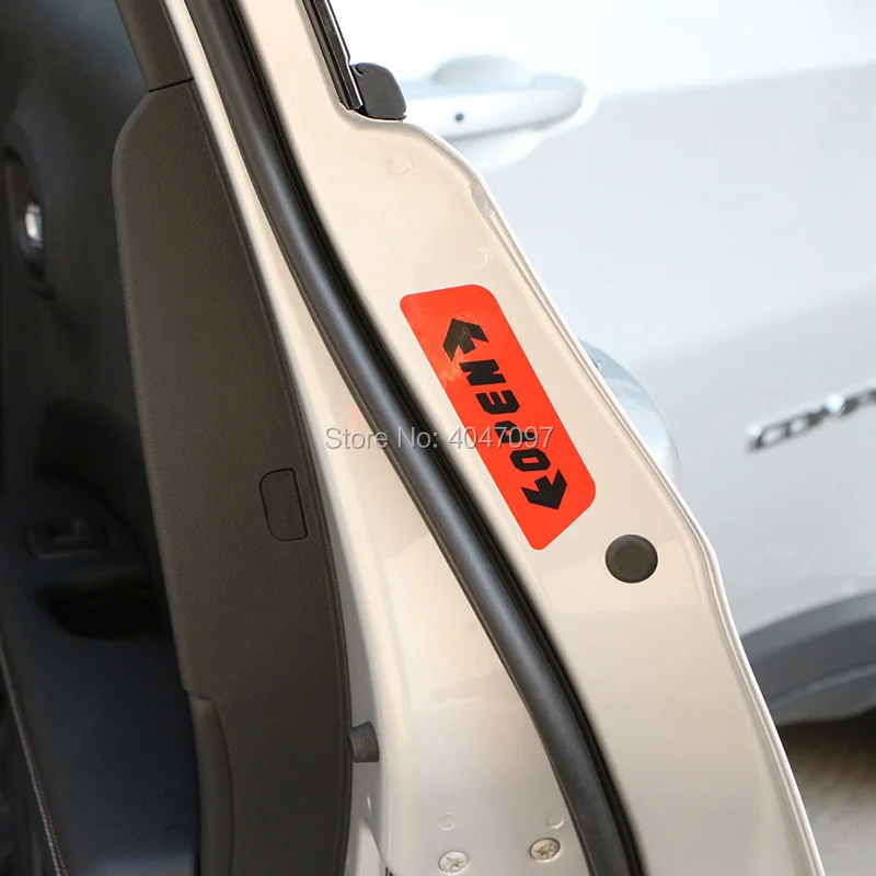 4 шт./компл. Предупреждение ющие наклейки на дверь автомобиля для KIA Rio K2 K3 K5 K4 KX5 Cerato