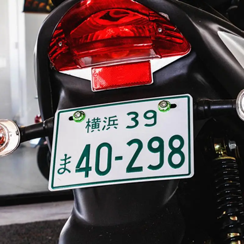 12 стилей алюминиевый мотоцикл модификация стильный и забавный номерной знак декоративный номерной знак Мотоцикл Запчасти Аксессуары