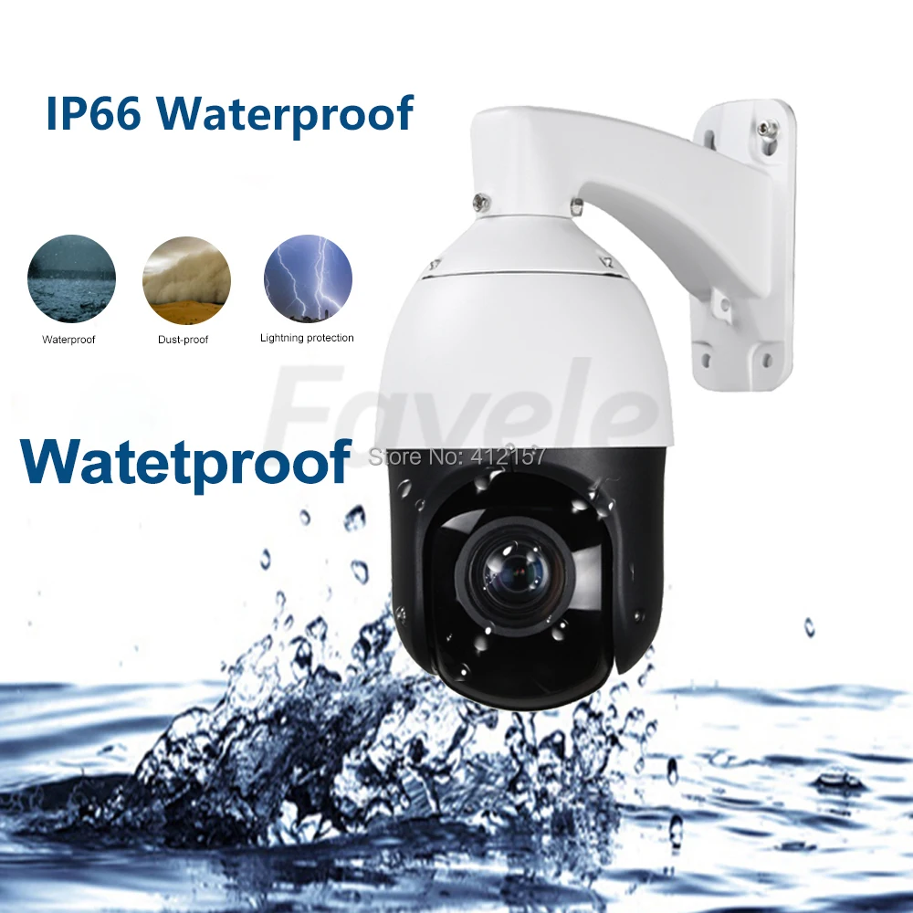 IP66 Outdoor POE 2MP Auto Tracking PTZ Camera Person Detection Humanoid Recognition H.265 IP Camera
