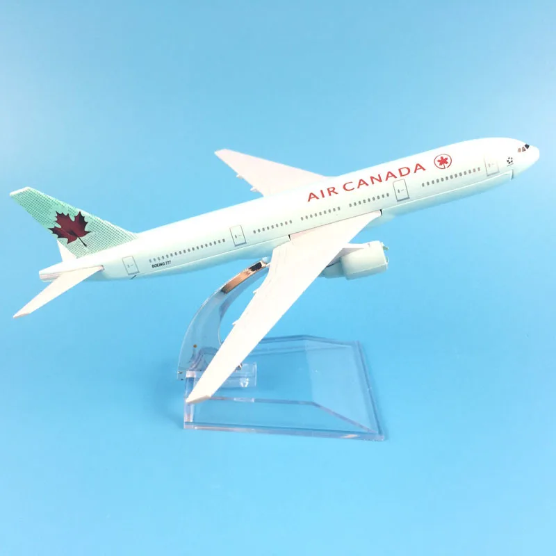 Модель самолета 16 см модель авиационная Канада Боинг 777 Литые металлические
