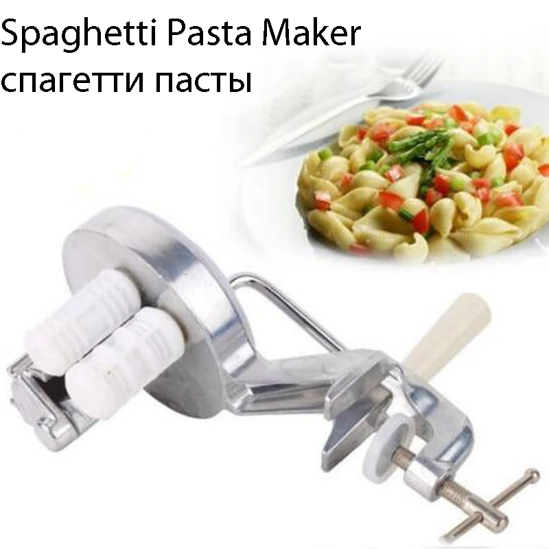 Серебристая машинка для приготовления макаронных изделий из алюминиевого