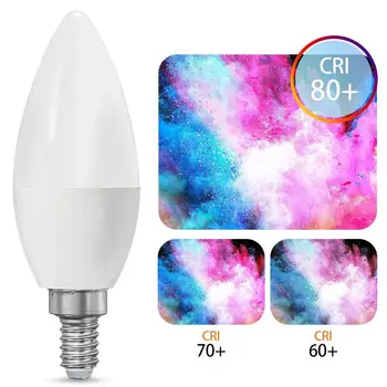 

Litake 85-265V 3W LED RGB Bulb Candle Light Bulb Lamp with Remote Control for KTV Party Stage Xmas Decor zk20