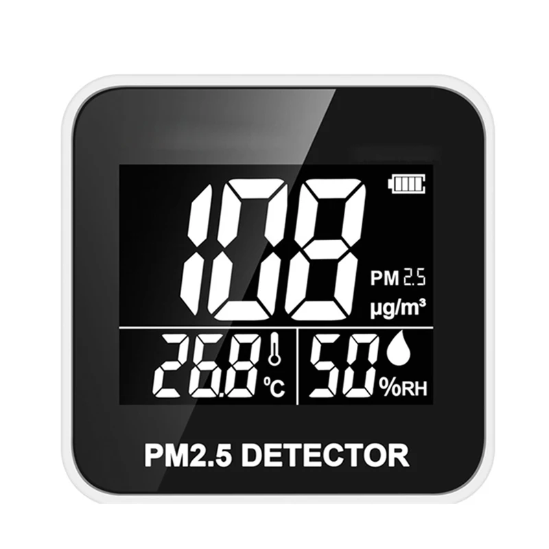 

Digital Air Quality Monitor Laser PM2.5 Detector Gas Temperature Humidity Monitor Analyzer Diagnostic Health Care Tool