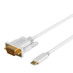 USB-C к кабелю VGA (6ft, 1080 p), Тип usb-C VGA адаптер Шнур для 2017/2016 maecbook Pro, iemac, Surface Book 2, gaelaxy S8 +/Note 8 Ch