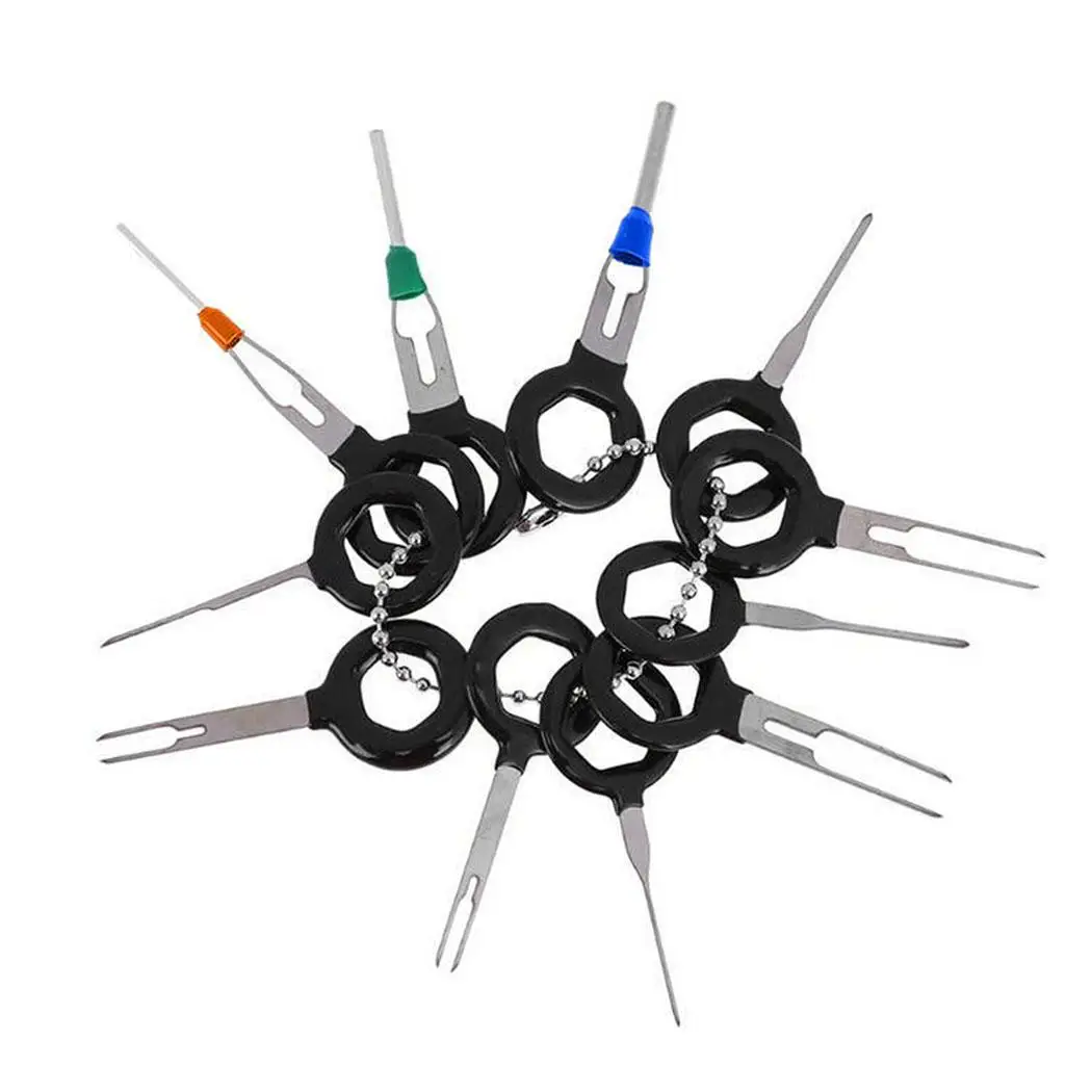 

11pcs Car Plug Terminal Needle Retractor Removal Extraction Pick Set Navigation Line Unlock Key Auto Special Disassembly Tool