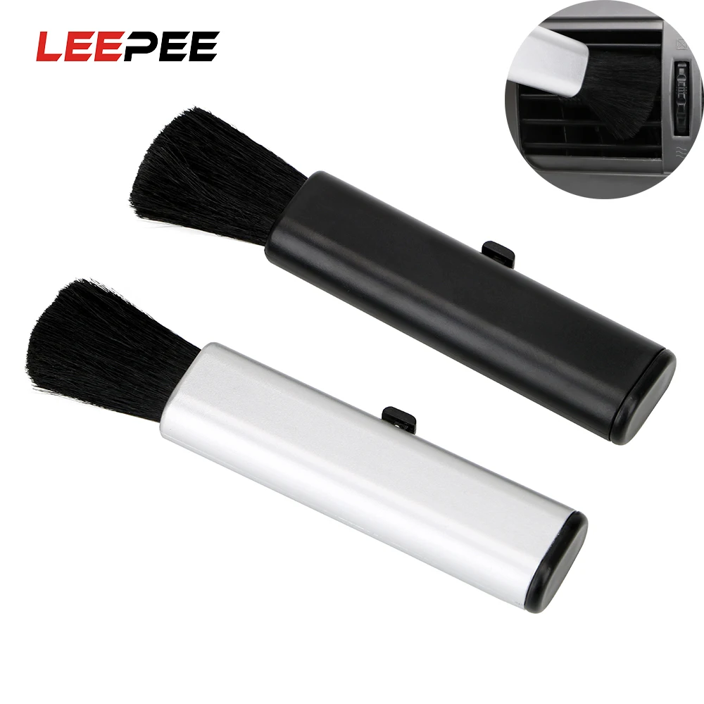 

LEEPEE Adjustable Soft Dusting Remove Car Dashboard Crevice Brush Detailing Cleaner Auto Air Conditioner Cleaning Brush