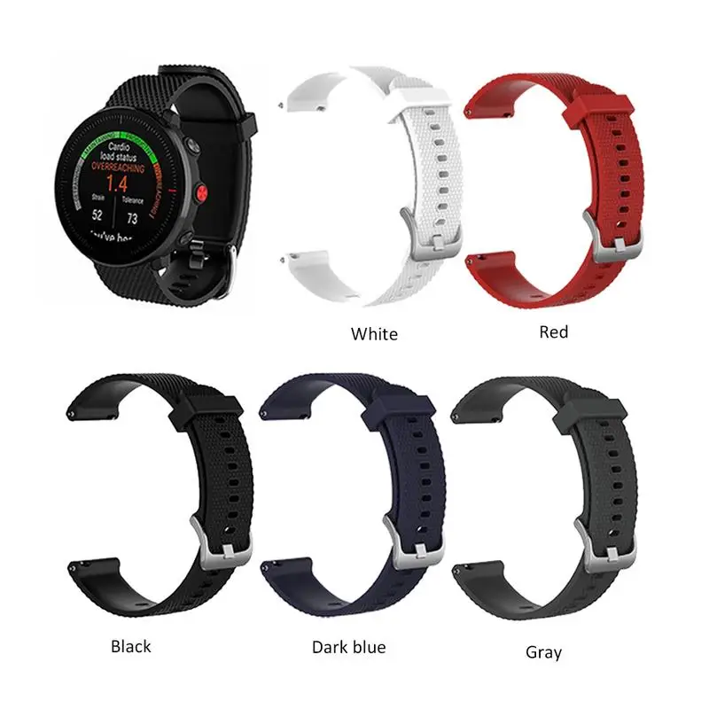 

For POLAR Vantage V/M Watch Strap 22mm For POLAR Vantage V/M Silicone Rubber Band Bracelet Men's Women's Rubber Wristband