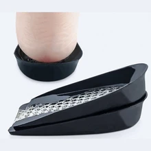 1 пара горячих силиконовых гелевых эластичных невидимых пяток для обуви, облегчающих боль, комфортные буферные подушечки для пятки, Черные стельки