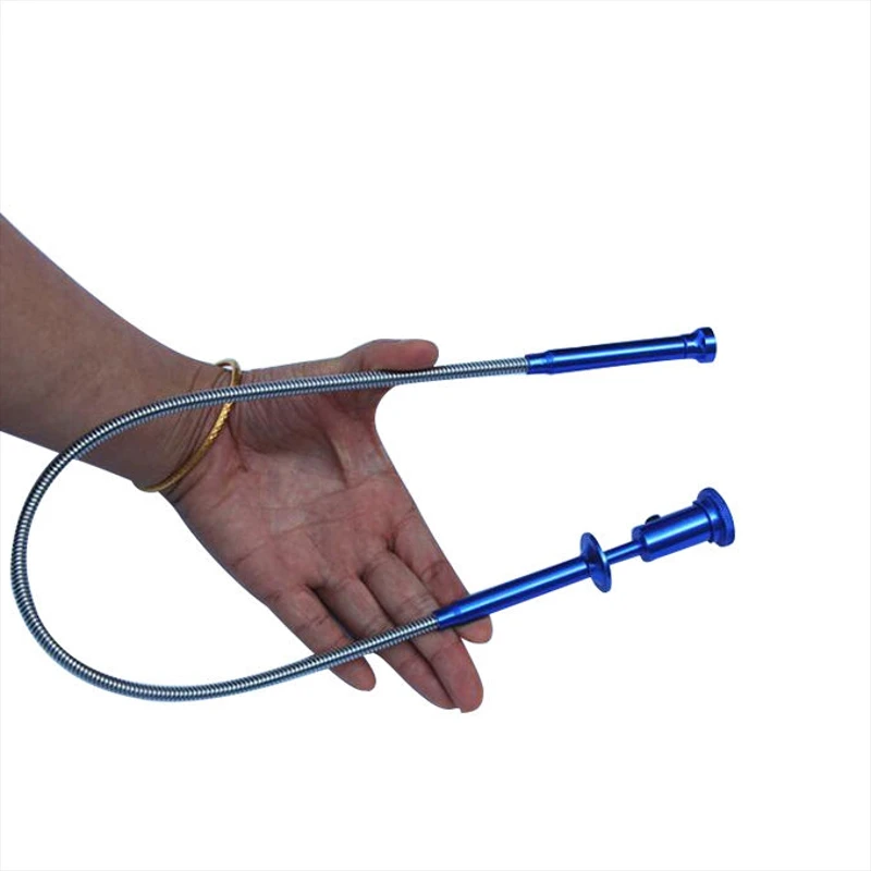 

60cm Flexible Magnet Four Catch Pickup Tool Claw With LED Light Multi-fonction Magnetic Reach Grab Prongs Fetch Device