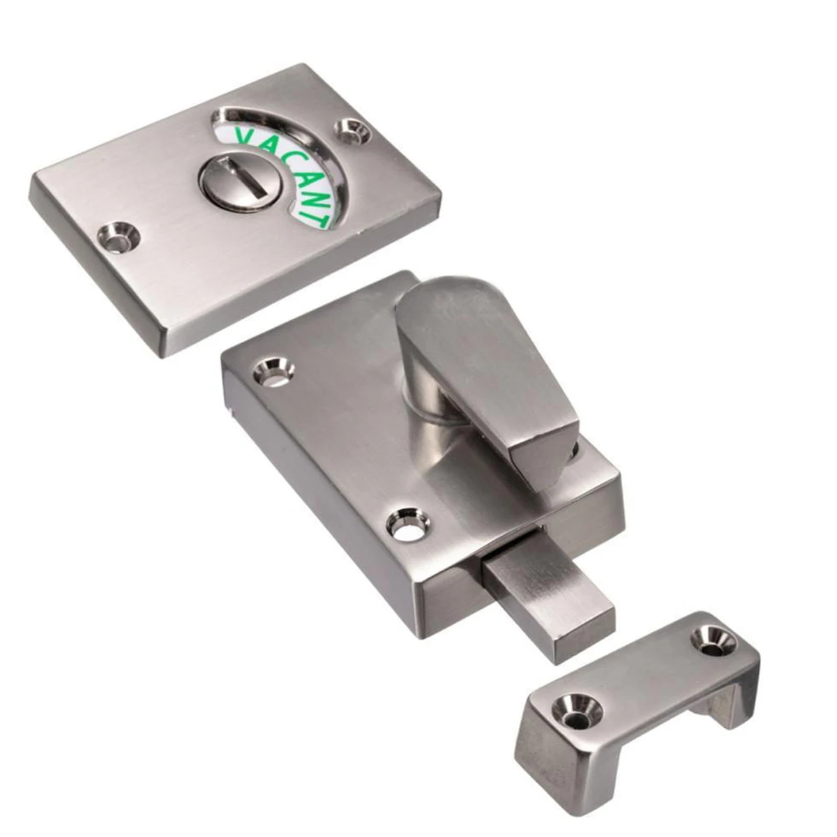 

Bathroom Toilet WC Indicator Privacy Dead Bolt Door Lock Vacant Engaged+Screws