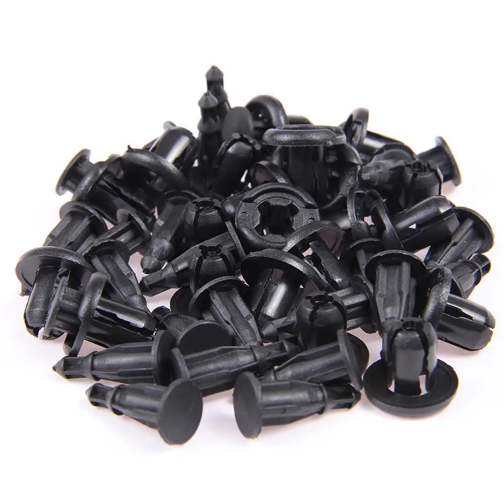 

100PCS/lot Car Body Plastic Push Pin Rivet Fasteners Plastic Rivet 10mm Hole Auto Fastener Clip Fender Bumper For Honda Civic