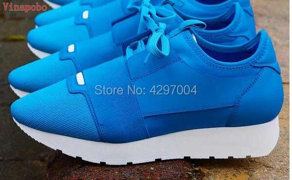 

Vinapobo 2019 Men Race Trainer Runner Shoes Breathable Mesh Patched Mixed Colors Lace-up Loafers women Casual Shoes Size 35-46