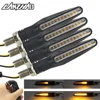 2 Pair Motorcycle Turn Signals LED Lights Flowing Water Flicker Flashers Indicators for Honda Kawasaki Ducati Suzuki KTM Aprilia ► Photo 1/6
