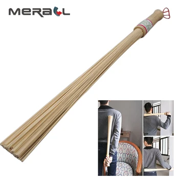 Bamboo Body Massage Tools Fitness Pat Hammer Health Care Stick Shot Fitness Massage Hammer Shoulder Tapping Rods Convex Round 1