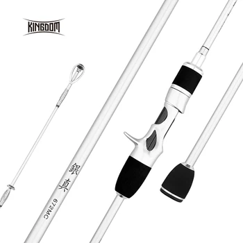 

Kingdom SILVER TRUE Casting Fishing Rods Carbon UL ML M Action 1.89m 2m Feeder Rod With SIC Aluminum oxide Guides Travel rods