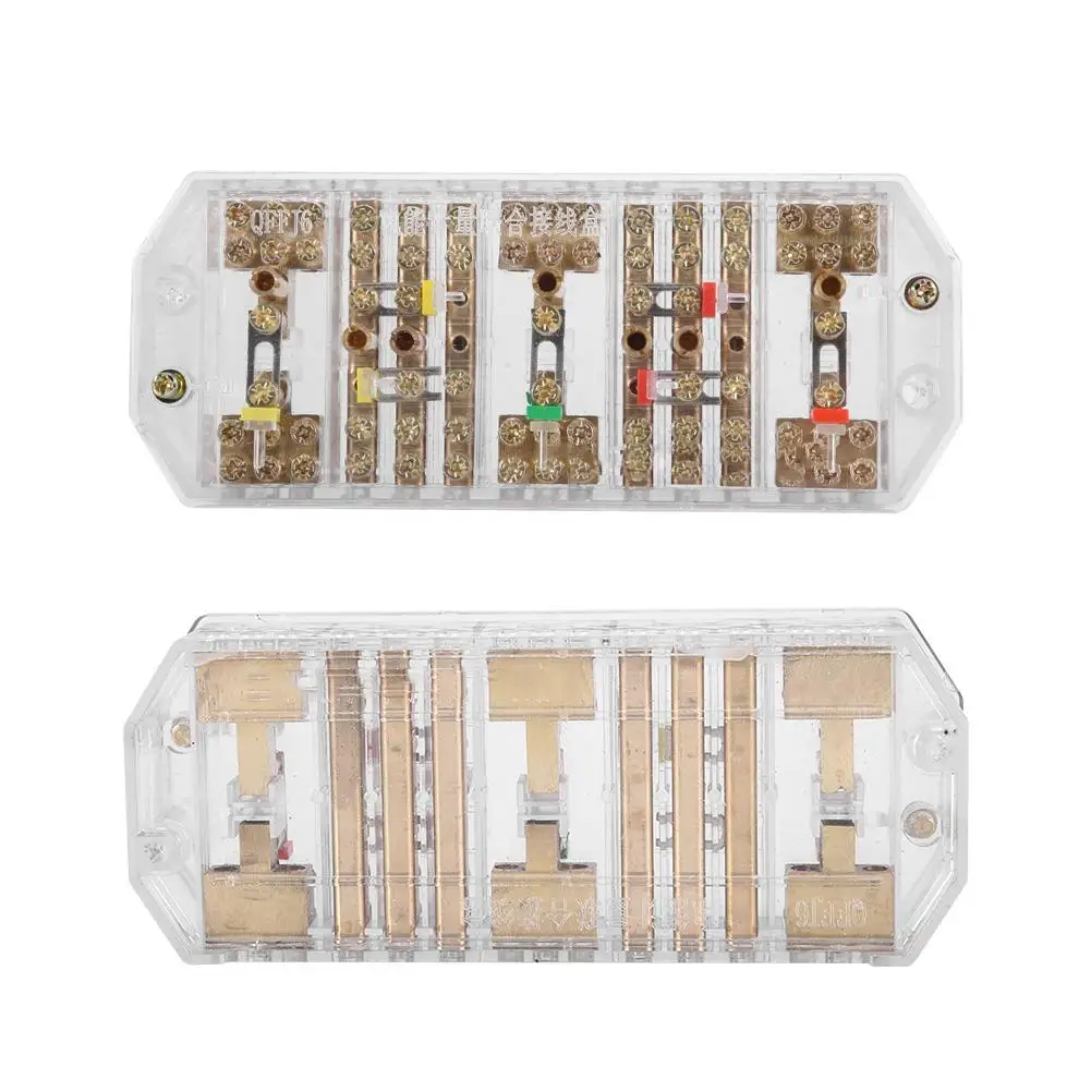 

QFJ6/PJ2L Three Phase Wires Household Meter Terminal Row Electrical Enclosure Junction Box 2019