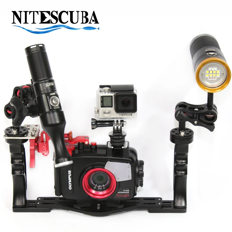 

NiteScuba Diving spotting video light snoot& handle grip bracket shutter for underwater camera housing photography accessory