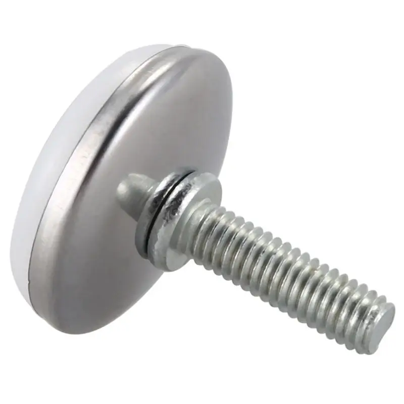 

New Furniture Adjustable Screw On Glide Leveling Foot Feet M6x20mm 4 Pcs