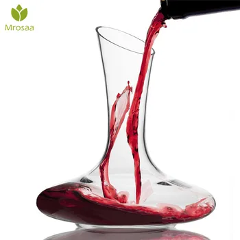 

1500ml Elegant Lead Free Crystal Glass Wine Pourer Decanter Portable Wine Aerator Pourer Wine Accessories