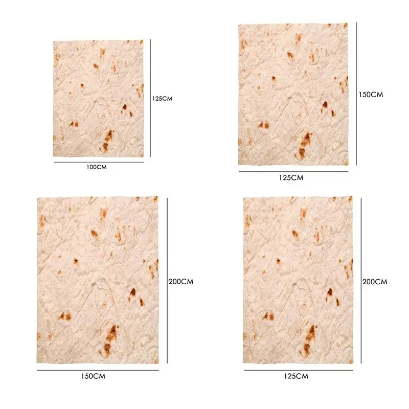 

Mexican Scones Tortillas Blanket Flannel Baby Warmth Supplies Soft Sofa Office Quilt Picnic Camping Essential
