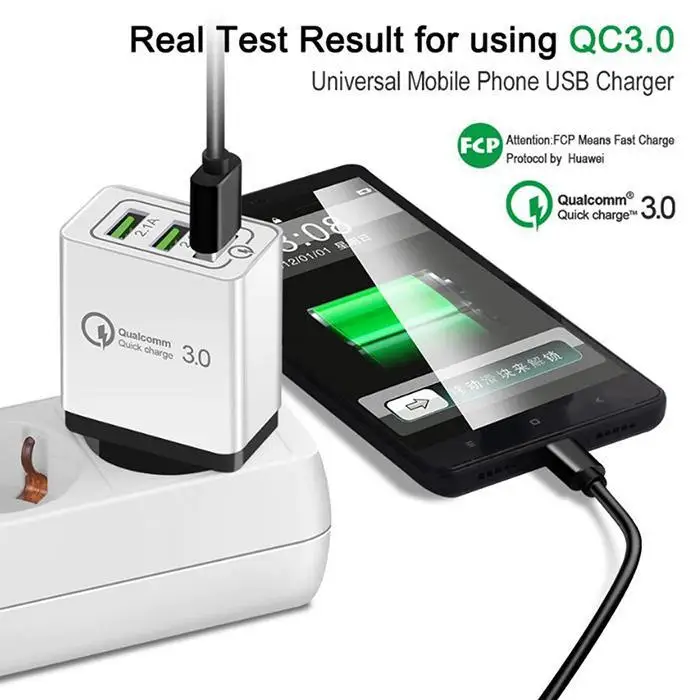 Зарядное устройство USB quick charge 3 0 для iPhone X 8 7 iPad быстрое настенное зарядное Samsung S9